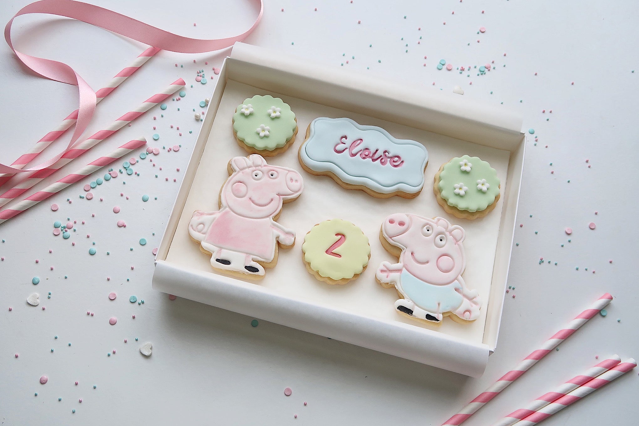 Peppa Pig Birthday Cookies