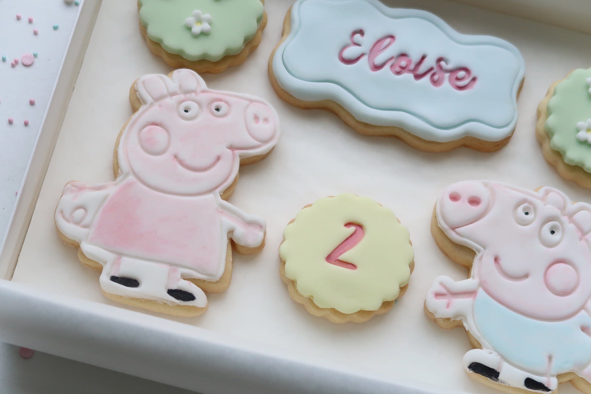 Peppa Pig Birthday Cookies