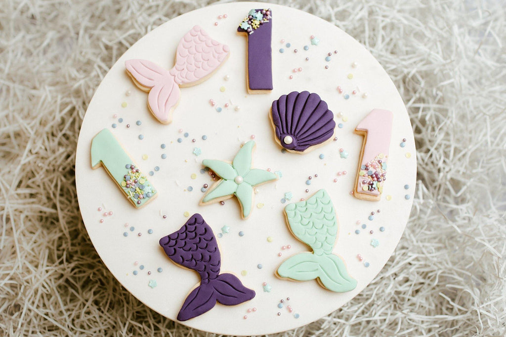 mermaid cookies, personalised cookies